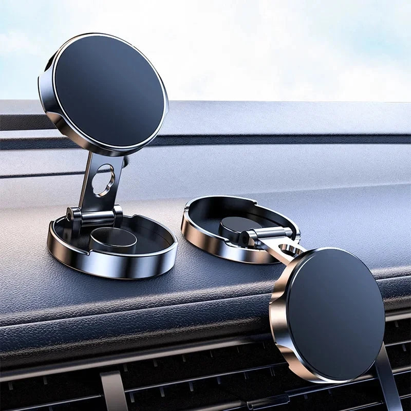 Strong Magnetic Mobile Phone Stand 720° Foldable Round Bracket Car Holder Support for Universal Phones Mount Holders In Car