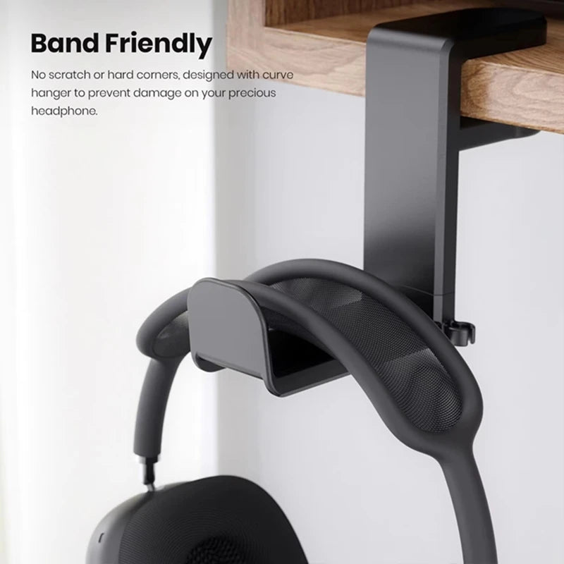 No Punch Table Clip Hook Headphone Holder 360 Degree Rotating Headphone Holder Miscellaneous Storage Hanging Hot Selling