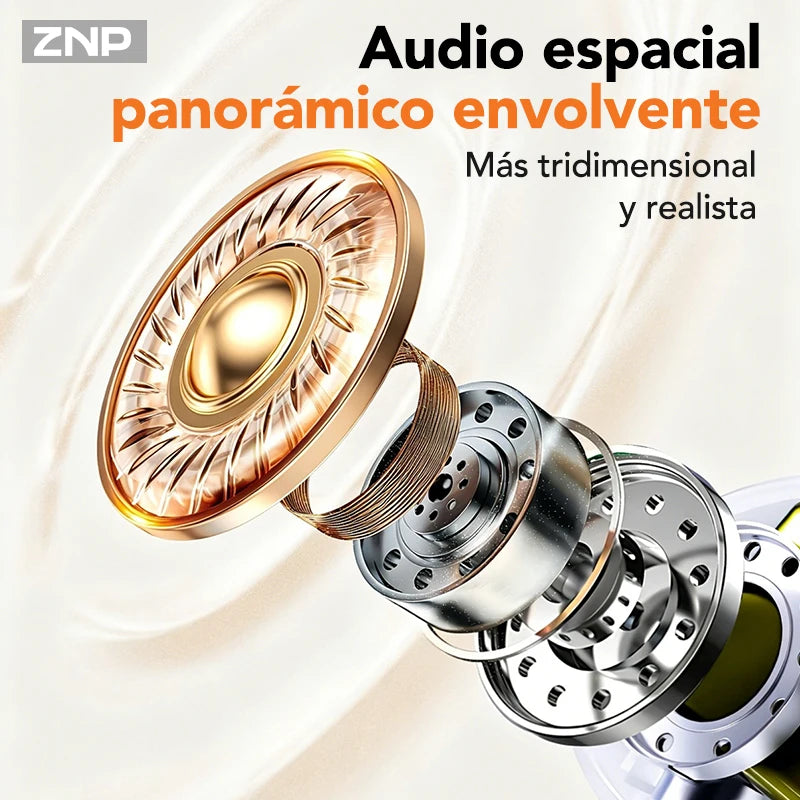 ZNP N04 TWS Wireless Earbuds With Touch Screen Bluetooth AI Translation Headphones Comfort Fit Noise Reduction Earphones