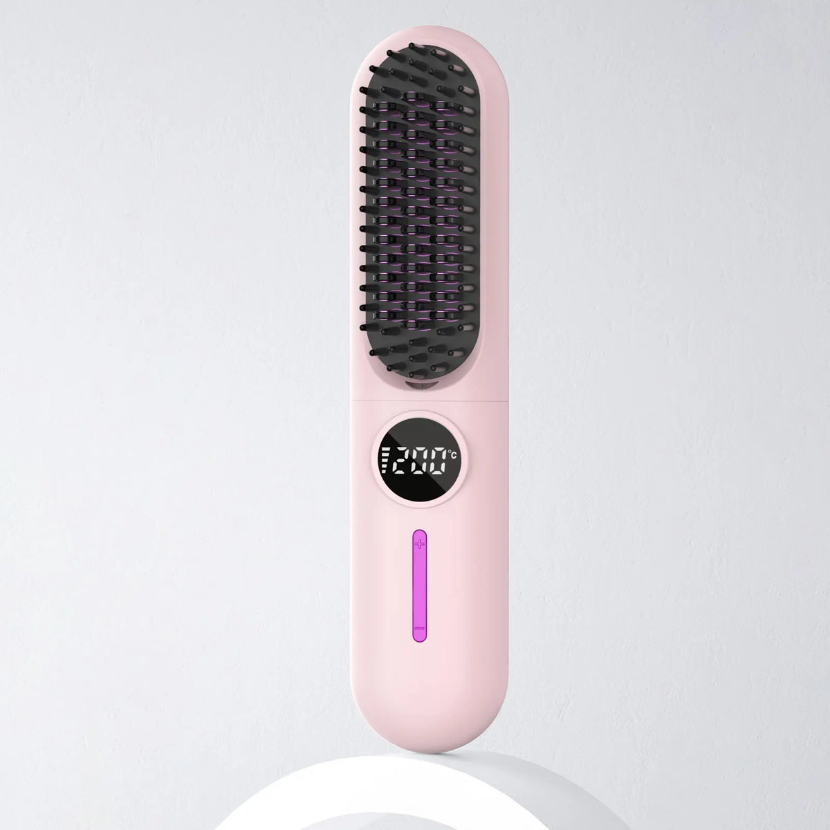 S01 Rechargeable Waterproof Mini Portable Electric Hair Straightening Brush Comb Flat Iron Stainless Steel Teeth Hair Styling