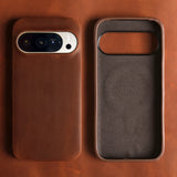 Crazy Horse Pattern Genuine Leather Case for Google Pixel 10 Pro XL Pixel11 Pro 9A 8A 7A 6A 5 6 7 8 Pro 9 Pro XL Back Cover Case