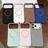 Luxury For Magsafe Silicone Phone Case For iPhone 11 12 13 14 15 16 17 18 Pro Max Magnetic Wireless Charging Back Case Cover