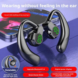 1-2Pcs Wireless Bluetooth Headphones Full Open Headset Air Conduction Ear Hook Earphones Noise Canceling Audifonos Sports