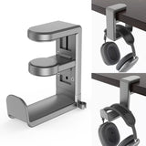 No Punch Table Clip Hook Headphone Holder 360 Degree Rotating Headphone Holder Miscellaneous Storage Hanging Hot Selling