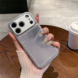 luxury Multi functional Leather Card Holder Wallet Case For iPhone 11 12 13 14 15 16 17 18 Pro Max 8 Plus Lens Protection Cover
