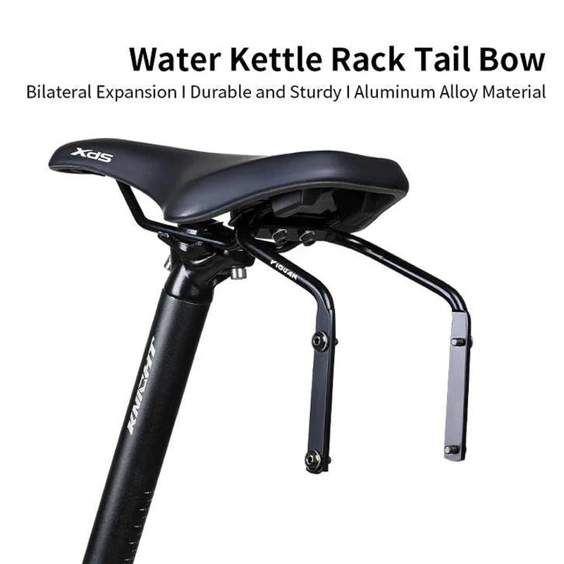 Bike Saddle Extension Mount Stable Aluminum Alloy Saddle Bag Stabilizer Multifunctional Water Bottle Bracket Bike Accessories