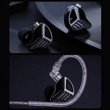 KZ ZVX Pro Earphones Dynamic HIFI Bass Earbuds in Ear Monitor Headphones Sport Noise Cancelling Headset