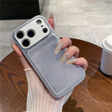 luxury Multi functional Leather Card Holder Wallet Case For iPhone 11 12 13 14 15 16 17 18 Pro Max 8 Plus Lens Protection Cover