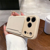 luxury Multi functional Leather Card Holder Wallet Case For iPhone 11 12 13 14 15 16 17 18 Pro Max 8 Plus Lens Protection Cover