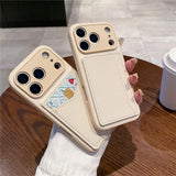 luxury Multi functional Leather Card Holder Wallet Case For iPhone 11 12 13 14 15 16 17 18 Pro Max 8 Plus Lens Protection Cover