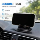 360° Degree Car Mobile Phone Mount Anti Slip Silicone Dashboard Phone Holder Free Rotation Universal Head-Up Navigation Holder