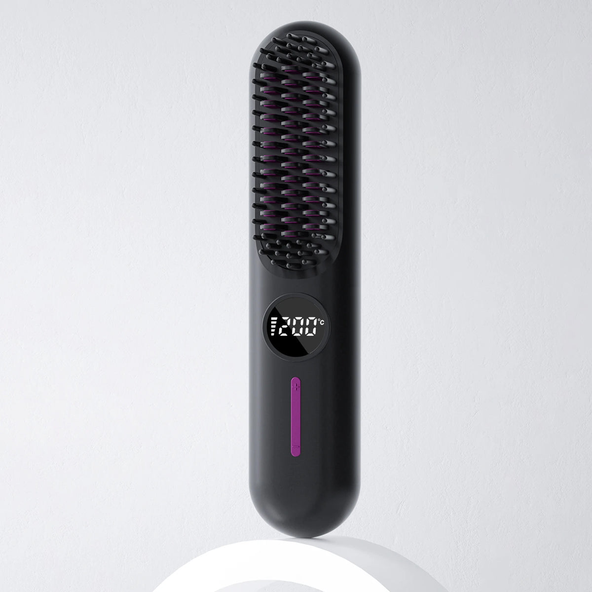 S01 Rechargeable Waterproof Mini Portable Electric Hair Straightening Brush Comb Flat Iron Stainless Steel Teeth Hair Styling