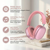 GENAI Headband-style IPX3 Waterproof Wireless Gaming Headphones Active Noise Cancellation (ANC) for V5.3 Type-C Charging