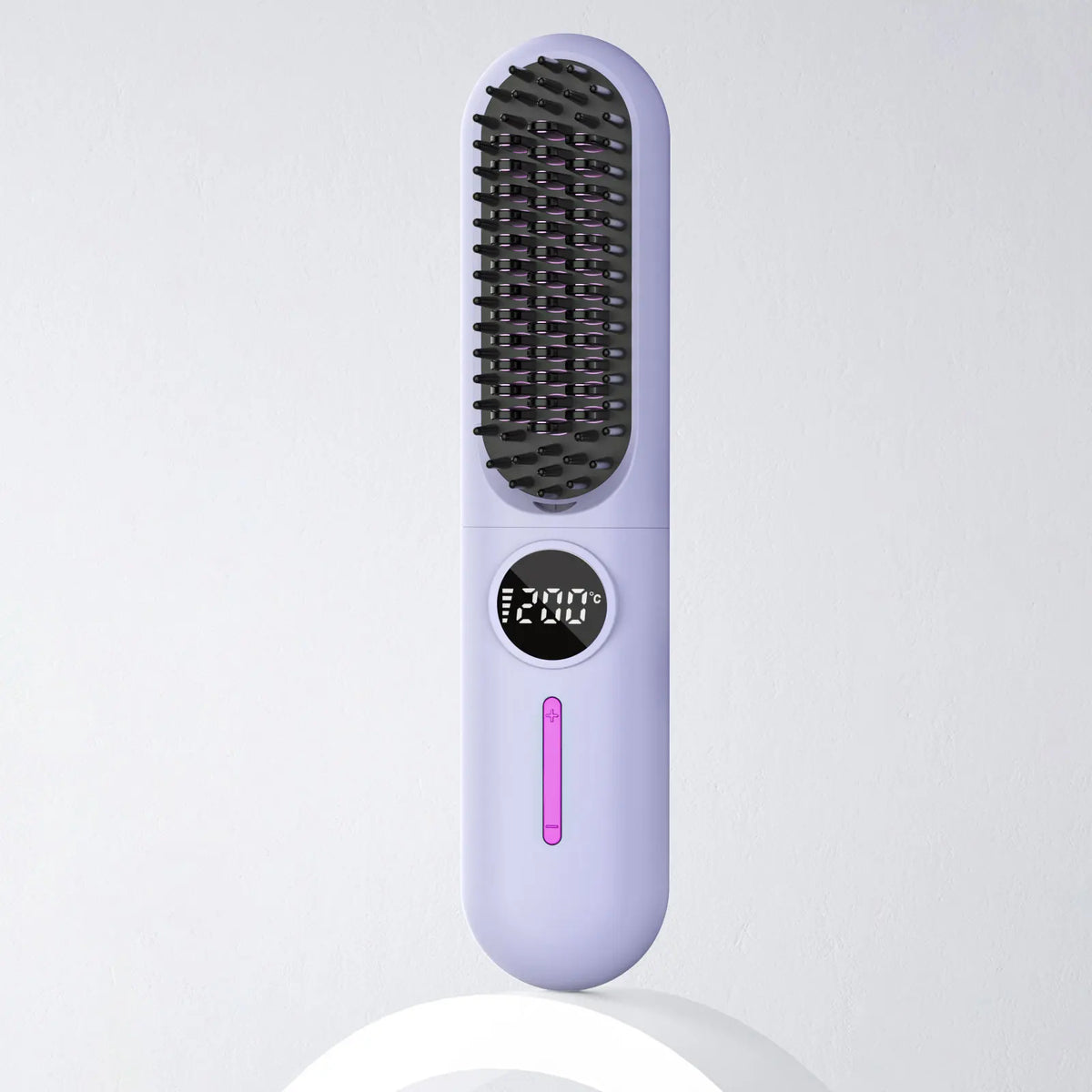 S01 Rechargeable Waterproof Mini Portable Electric Hair Straightening Brush Comb Flat Iron Stainless Steel Teeth Hair Styling