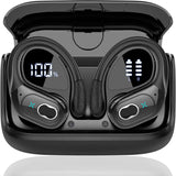 Wireless Earbuds 5.4 Bluetooth Headphones Sports Ear Buds with Earhooks 75H Playtime Wireless Headphones for Workout Waterproof