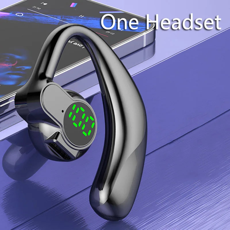 1-2Pcs Wireless Bluetooth Headphones Full Open Headset Air Conduction Ear Hook Earphones Noise Canceling Audifonos Sports