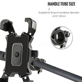 Bicycle Phone Holder Motorcycle Mount 360 Rotation Universal Handlebar Auto Lock Shockproof Cycling Accessories GPS Navigation