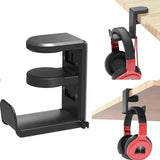 No Punch Table Clip Hook Headphone Holder 360 Degree Rotating Headphone Holder Miscellaneous Storage Hanging Hot Selling