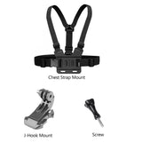 Action Camera Accessories Kit Head Strap Chest Strap Mount Adjustable Holder for GoPro Phone DJI Osmo SJCAM AKASO Insta360