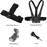 Action Camera Accessories Kit Head Strap Chest Strap Mount Adjustable Holder for GoPro Phone DJI Osmo SJCAM AKASO Insta360